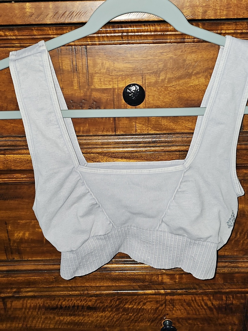 FP MOVEMENT Womens GORGEOUS Bra. Size M/L. Iced Gray. Sooo Soft